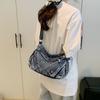 Torba Jeansowa Damska Torba Crossbody Duża Pojemność Dojazdy Torba na Ramię