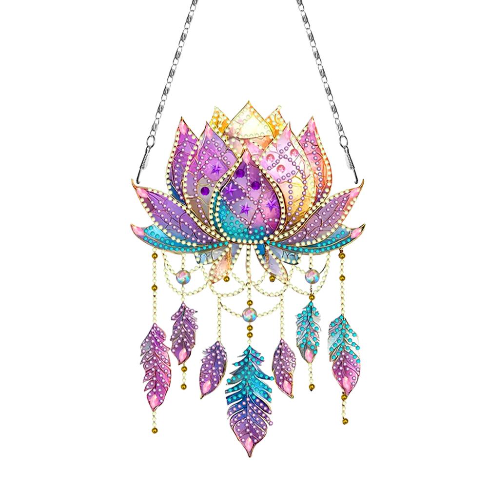 

2D/Flat DIY Hanging Diamond Art Kits Diamond Painting Set Rhinestone Diamond Art Window Pendants Home Wall Decoration Crafts