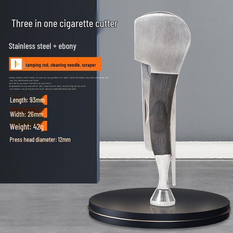 Stainless Steel Rosewood Pipe Knife & Tamper Tool