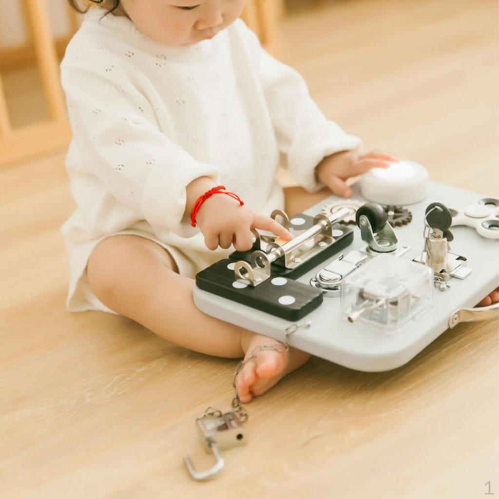 

Монтессорі Сенсорна дошка для малюків Навчальна сенсорна іграшка сіро-жовта gray black