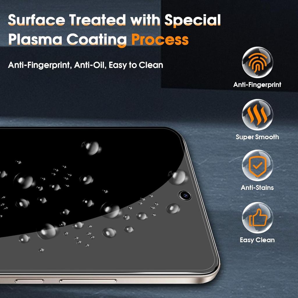 (2+2 PCS) Privacy Tempered Glass Screen Protector for Redmi Note 15 Pro 5G HD Glass Anti-Peeping Protective + Tempered Glass Camera Lens Film 4in1