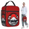 Mount Fuji And The Great Wave Off Kanagawa Insulated Lunch Bag for Women Office Cooler Thermal Food Box Tote Lunch Boxes