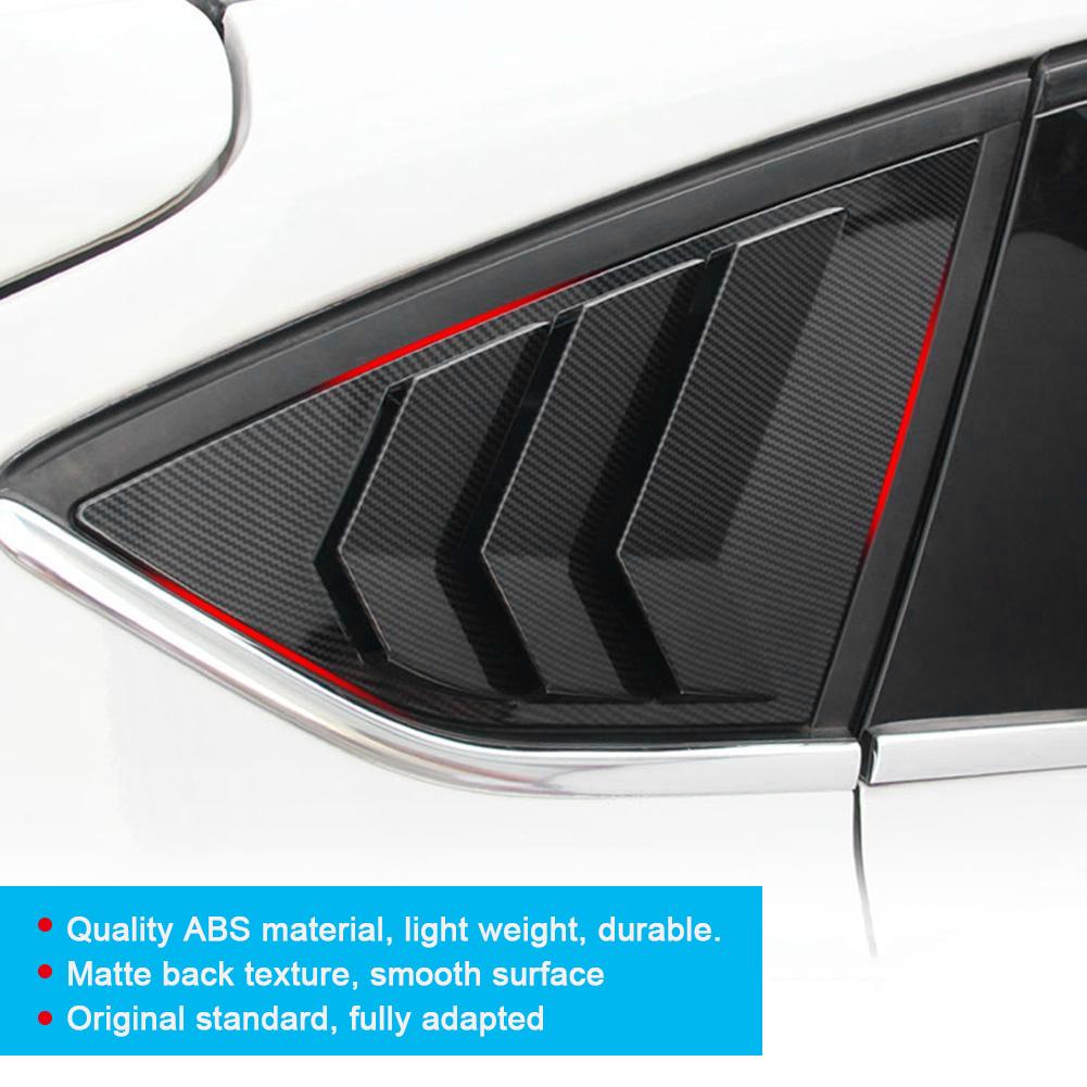 Carbon Fiber Style Rear Window Louver Shutter Vent Fits for Ford Focus ST RS MK3