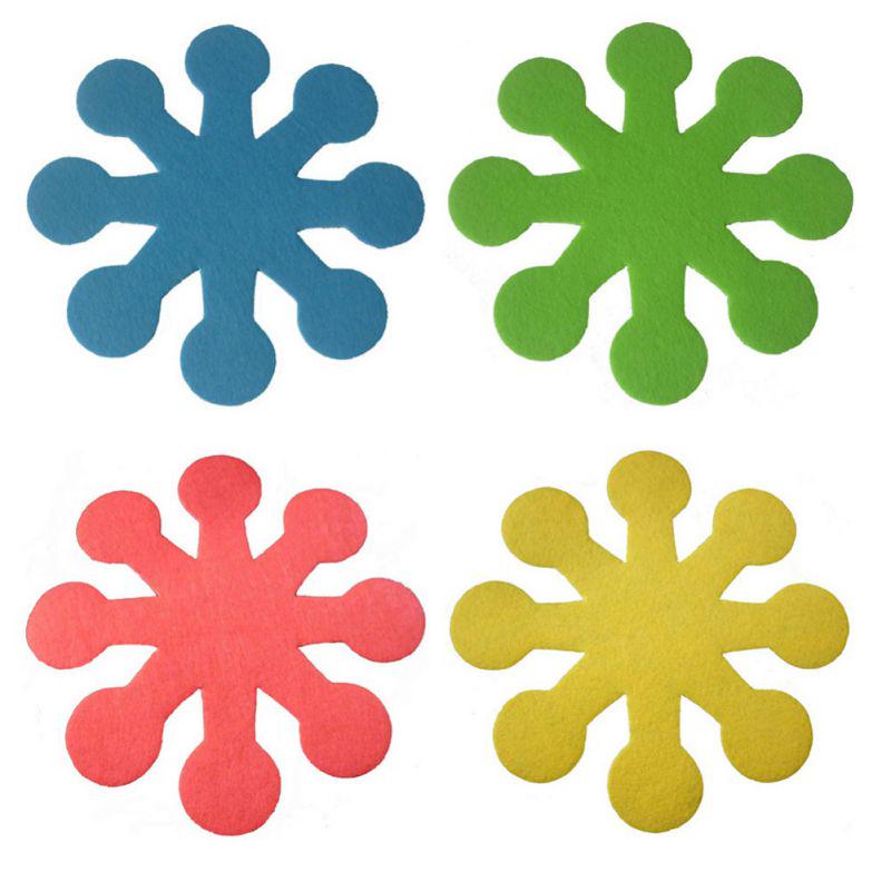 

Противоцарапающие коврики Разделители Подставки под чашки Подставки под напитки Украшения для обеденного стола 4pcs/set