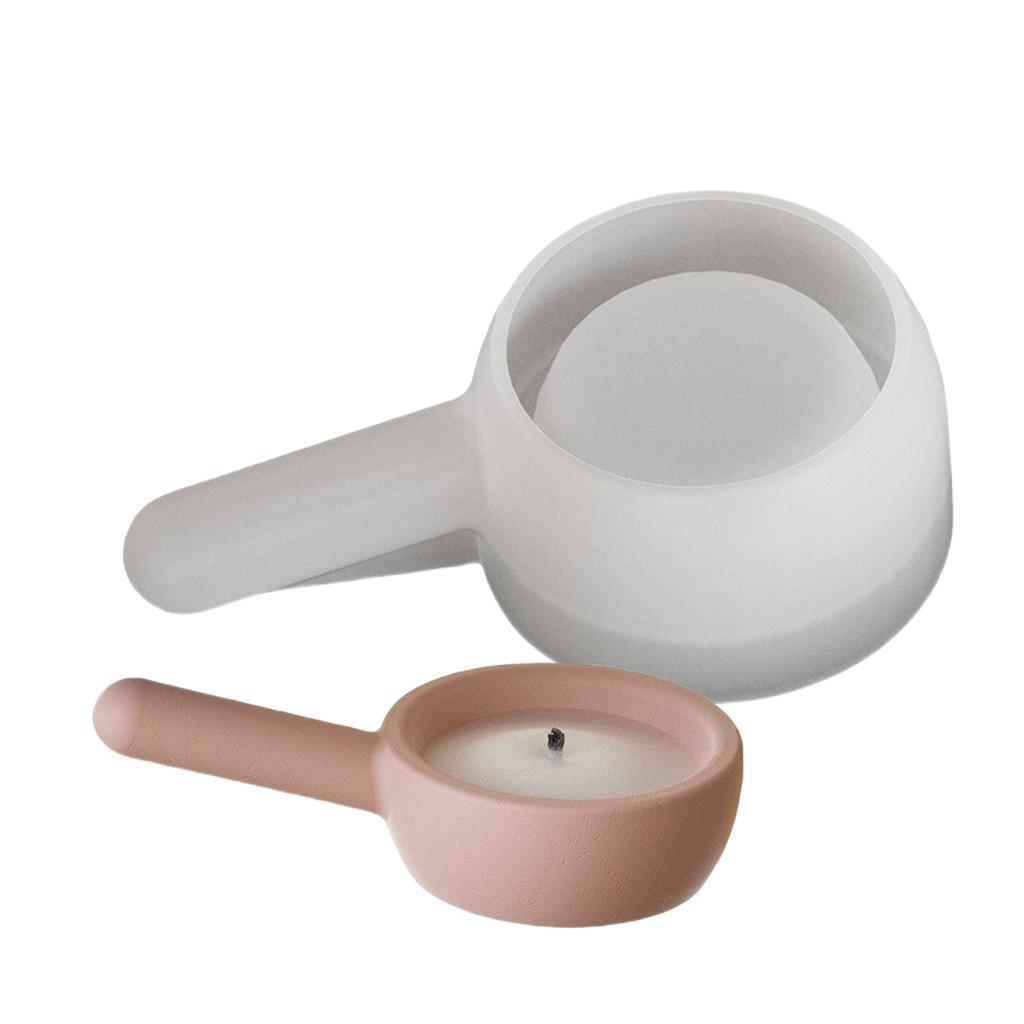 High Quality Silicone Mold for Crafting Unique Handle Candle Holder Pans for DIY Enthusiasts and Home Decors Designers
