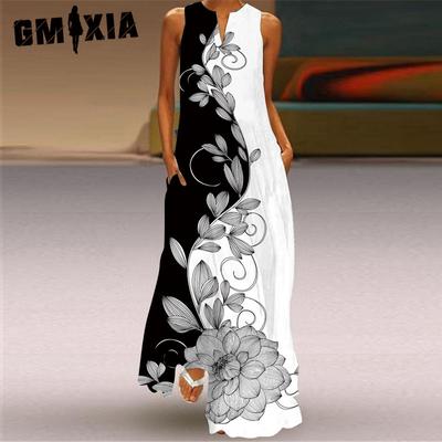 Women's Fashion Summer Spring Sleeveless V-Neck Casual Dresses