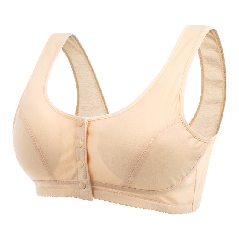 Fashion Large Size Multi-vest, Thin Side-closed Sub-breasts Gather Cotton Comfortable Elderly Bra
