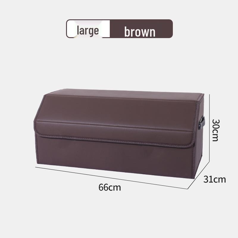 Leather Car Trunk Storage Organizer Box