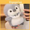 Cute Cartoon Penguin With Butterfly Headwear And Scarf Plush Toy Doll For Gift