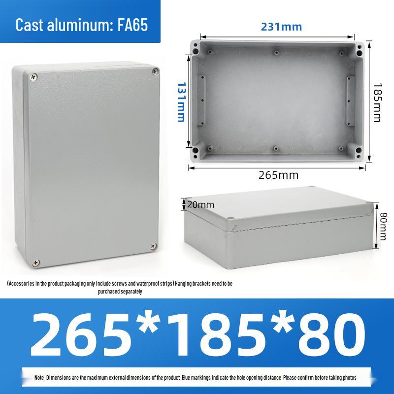 Outdoor Waterproof Die-Cast Aluminum Junction Box with Sealed Push Button Switch