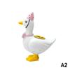Cute Goose Candle Holder Aesthetic Pink Party Hat Goose Statue for Wedding Reception Table Home Shelf Decor Gift