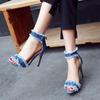 Fashion 2024 Women New Comfortable Bag Heel Zipper Open Toe Spring Summer Minimalist Outdoor High Heel Big Size Sandals Shoes for Women