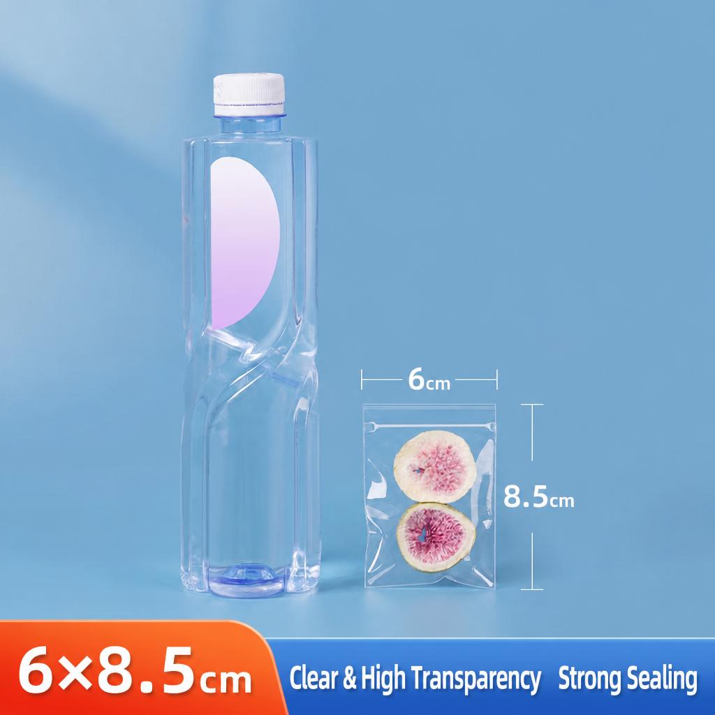 Food Grade PP Ziplock Bags Clear Transparent Self Sealing Pouches for Scented Tea Fruit Dried Food Jewelry Packaging