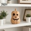 Unique Holiday Gifts Pumpkin Lantern Ornament, Resin Hollow Tabletop Figurine, Jack O Decor Decorative Table Centerpieces for Halloween And