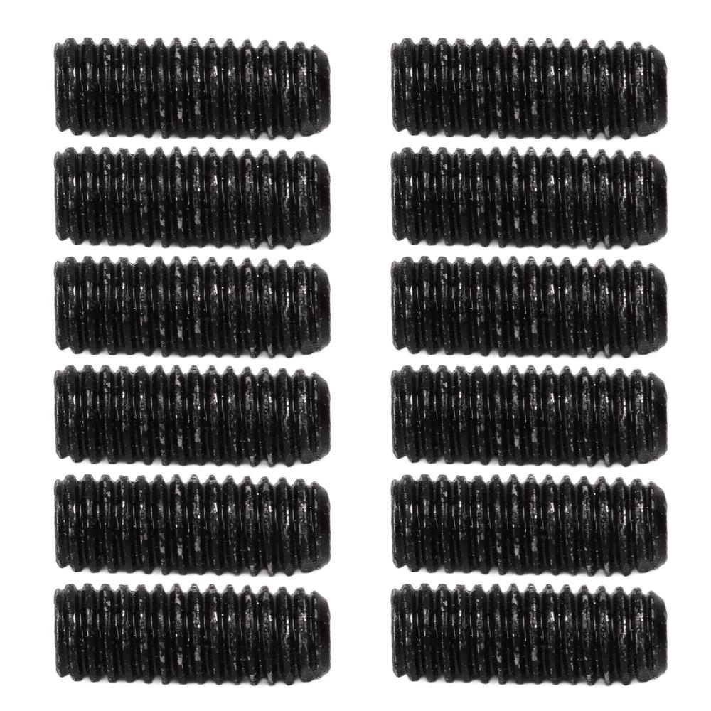 12PCS Metal Material Saddle Height Screws M3x8mm Size Bridge Adjustment Screws  For Electric Guitar
