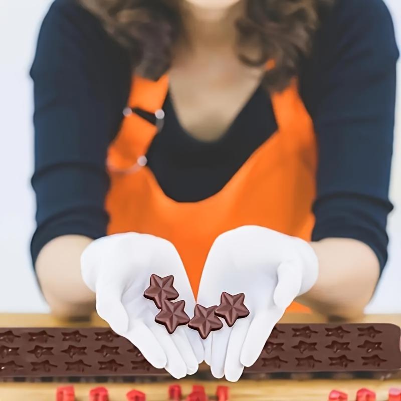15-Cavity Star Shaped Silicone Mold, Food Grade BPA-Free for Chocolate, Candy, Ice Cubes, Cake Decoration, Baking