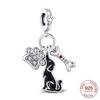 New Genuine Copper Charm Pet Dog Three-Piece Set Beads Jewelry Crafting For Classic Bracelet Women Trendy Jewelry Do-It-Yourself Gifts