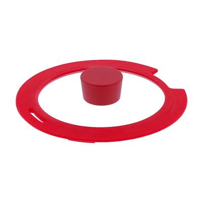 Bestco Pot Glass Lid 18cm Single Item Red IH Compatible Delicious Sine Volt NM-129