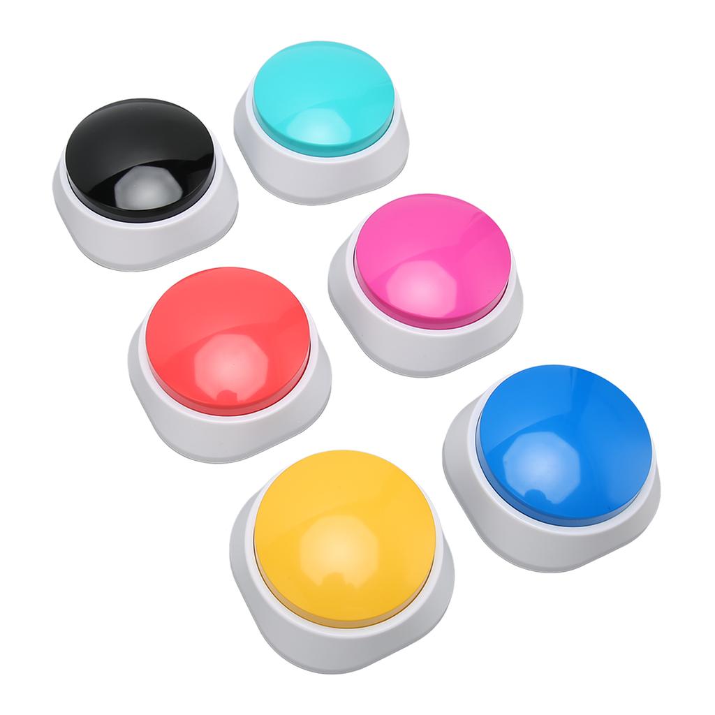 6pcs Dog Record Button Professional 30 Second Record Custom Communication Pet Training Buzzer for