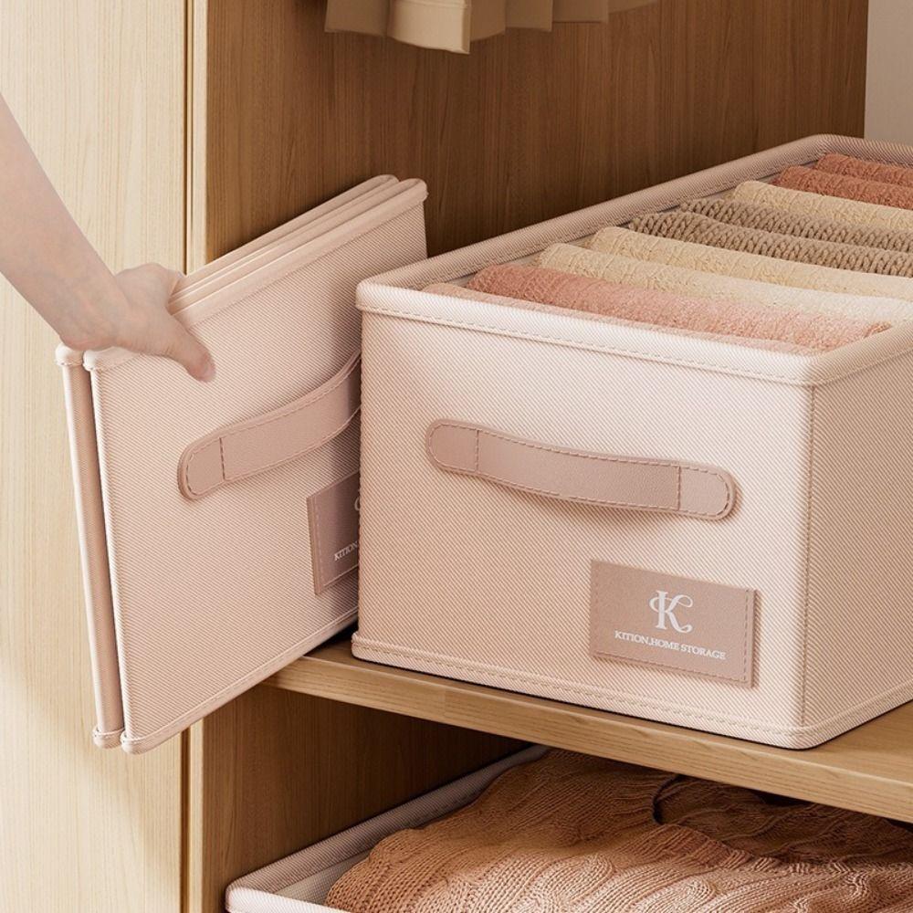 Durable Folding Clothes Storage Box Space Saving Large Capacity Sweater Storage Cabinets Waterproof Toys Storage Box Bedroom