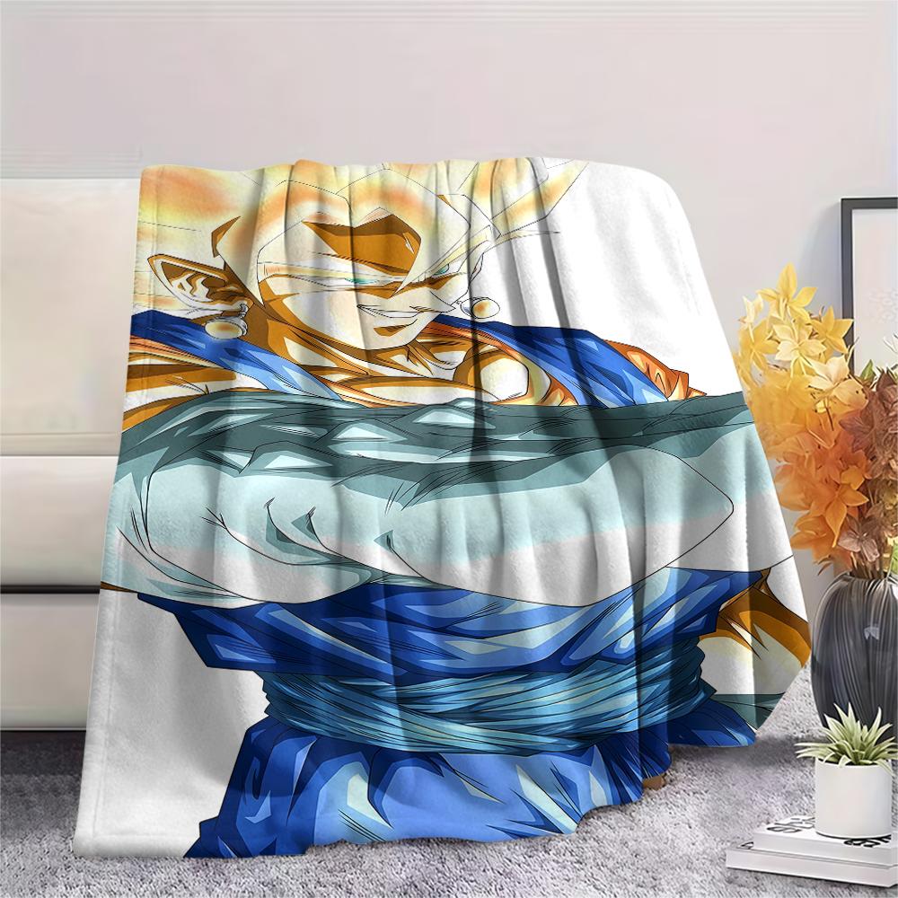 Dragon Ball Characters Print Flannel Blanket,High Quality Comfortable for All Seasons,Home Decor,Warmth and Comfort,Perfect for Christmas Gifts