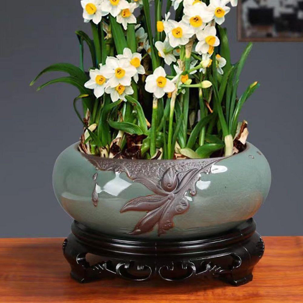 Round Flowerpot Base Plastic Flowerpot Mat Creative Flowerpot Tray  Hotel