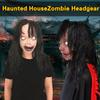 Halloween zombie pokrývky hlavy děsivé černé vlasy bílé oči realistické opakovaně použitelné kostýmy strašidelného domu party cosplay latexové pokrývky hlavy party potřeby