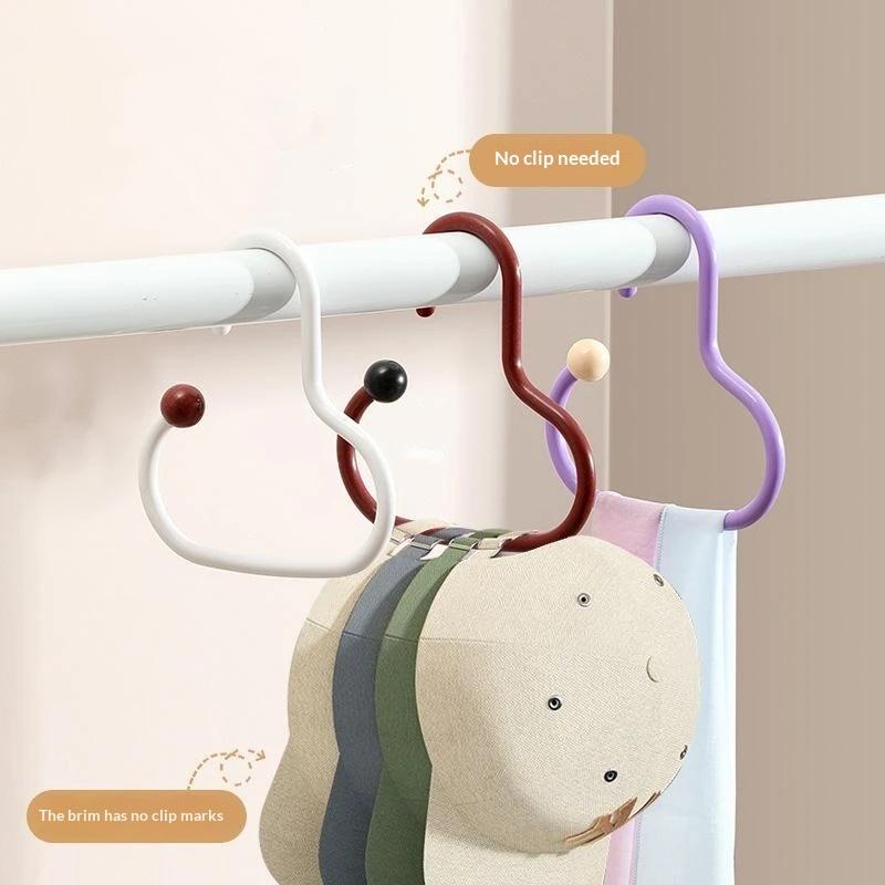 3Pcs Multifunction Invisible Luxury Plastic Hat Storage Coat Hanger Nordic Adult Home Closet Use