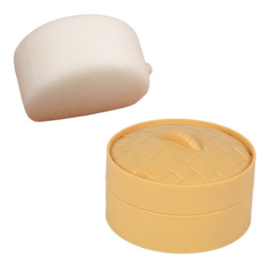 Chinese Food Squeeze Toy Slow-Rising Bun Dumpling Roll TPR Steamed Fidget Toy for Stress Relief Cute