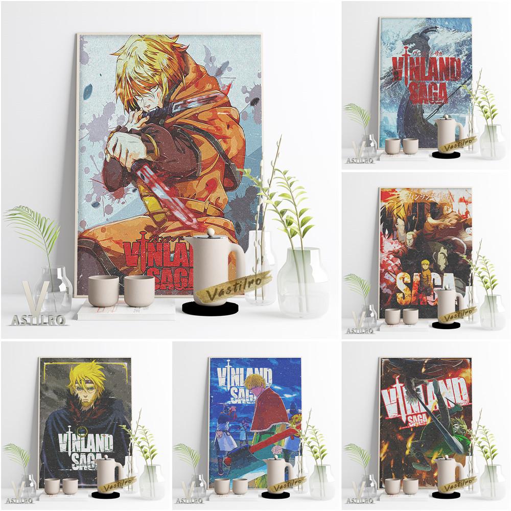 

Vinland Saga Япония Аниме Настенное искусство Печать Плакат Комикс Персонаж Холст Живопись