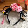Butterfly Hanfu Flower Headband Sweet Children Hair Bands Funny Chinese Style Hair Hoop  Party