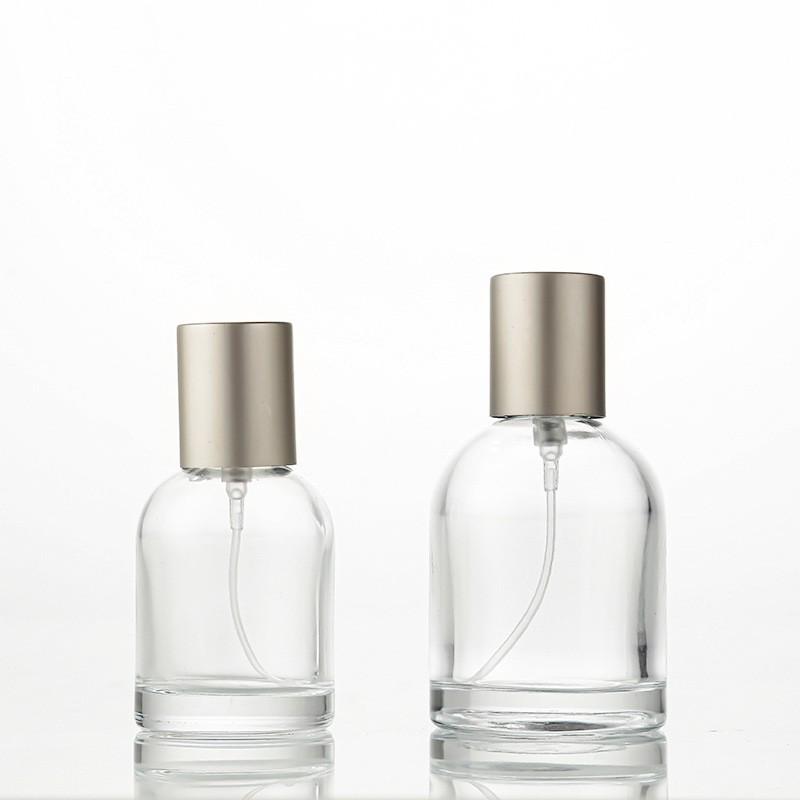Transparent Glass Perfume Bottle, 30ml – Short Round/Slim Tall Design with 15mm Neck, Ideal for Cosmetics or Decanting