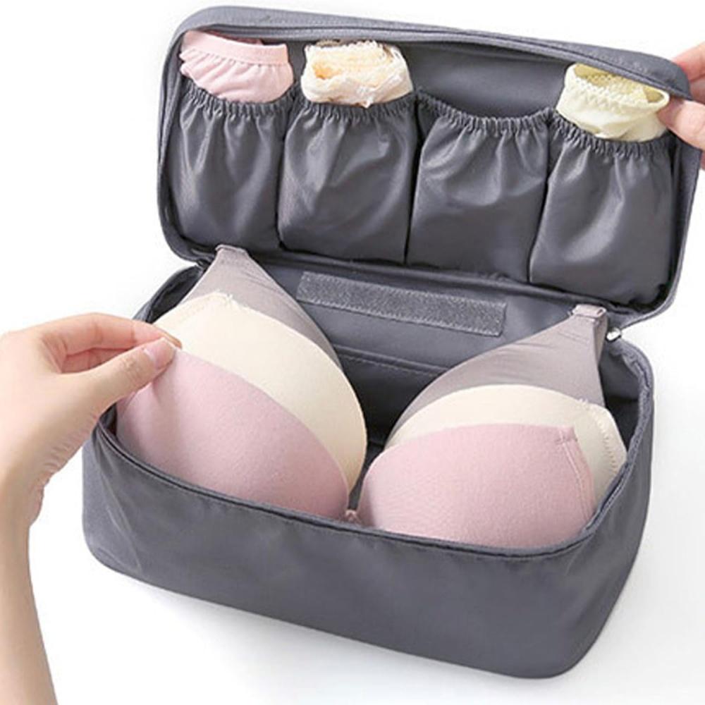 Women's Storage Bag for Underwear Clothes Lingerie Cosmetic Pouch Suitcase Case Underwear Tote Bra Case Bra Organizer