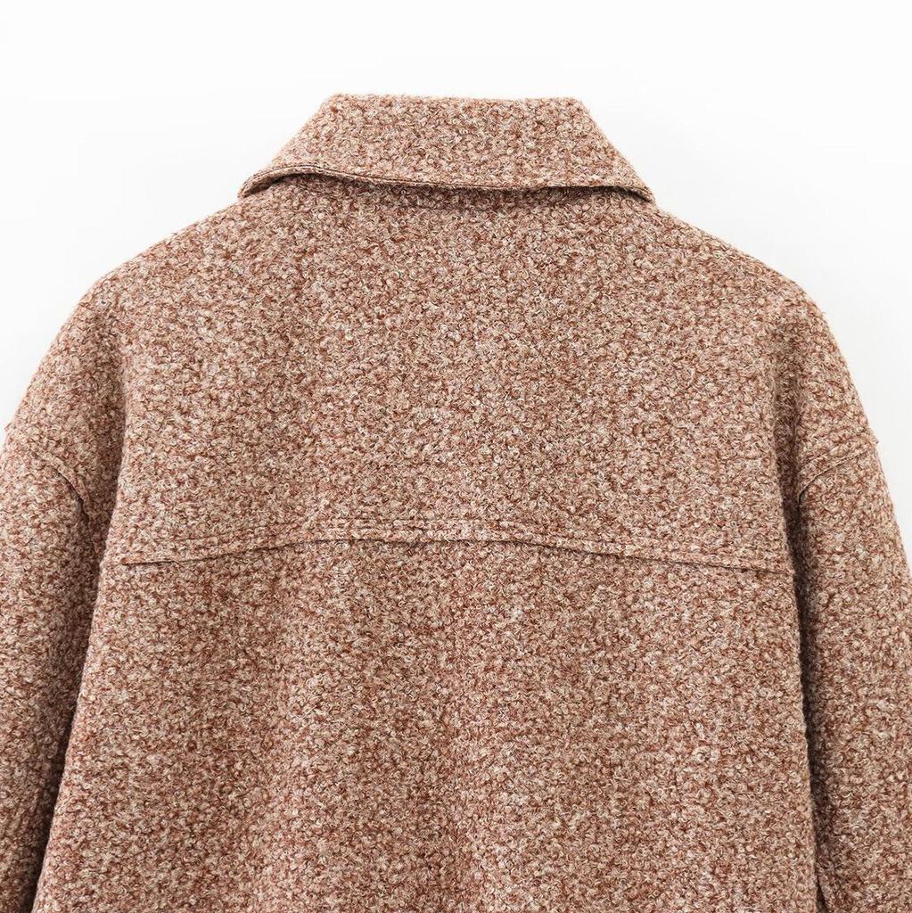 2025 Spring Women's Suede Zipper Jacket – European & American Street Fashion