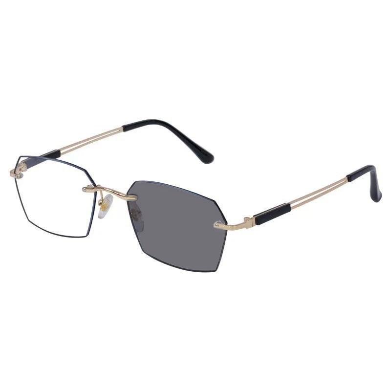 

Мужские фотохромные очки с защитой от синего света, тонкая оправа, сверхлегкие прозрачные очки для компьютера