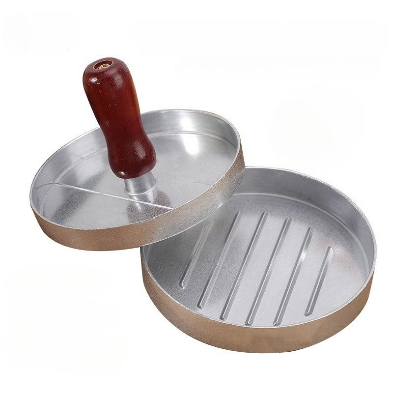 Household Hamburger Meat Press Mold, Circular Non-Stick Burger Patty Maker, Creative Breakfast Pancake Making Kitchen Tool