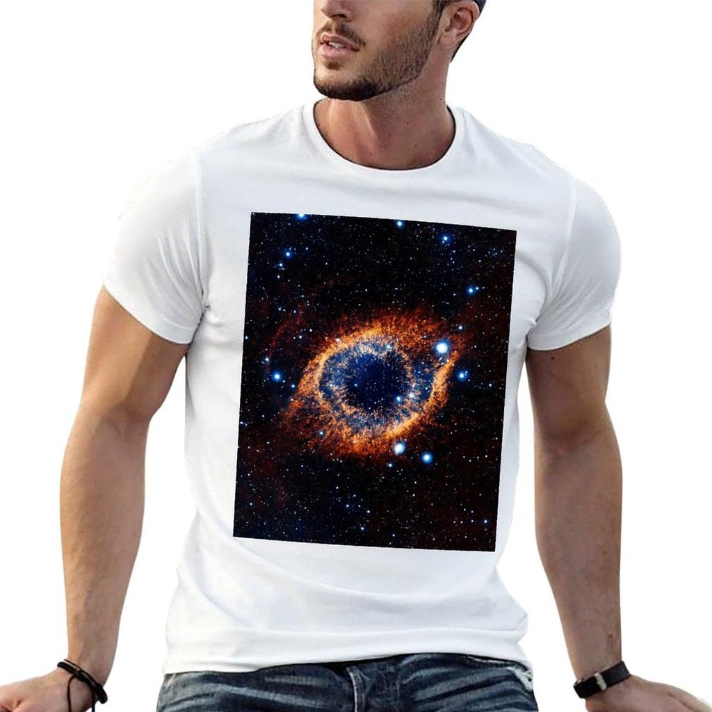 Helix Nebula (Infrared) TShirt Plus Size Summer Short Sleeve TShirt