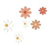 3Pcs/Set Wooden Flower Wall Decoration Home Office Living Room Floral Wall Hanging Ornament Farmhouse Rustic Wall Art Decor