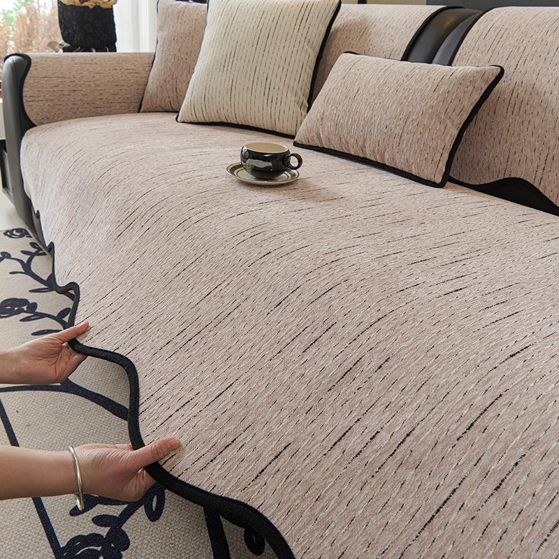 Special-Shaped Sofa Cushion  New Four-Season Universal High-End Leather Sofa Special Backrest Towel Fixed Non-Slip Cover