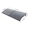 Rain Cover for Doors and Windows, Awning for Door Window, Front Door Canopy Excellent Protector PC and Aluminum Alloy Black