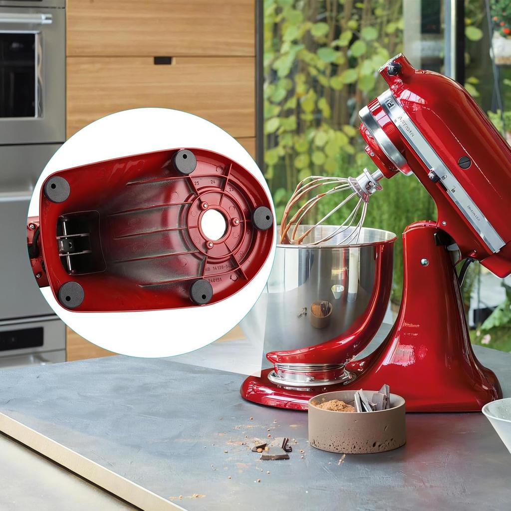 Beautyflier Mixer Bottom Foots for KitchenAid Tilt Head Stand Mixer KSM150 KSM152 KSM154 KSM155 KSM158 KSM160, Sturdy and Durable TPU Replacement