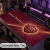 Custom Text Big Mousepad, Extended Desk Pad For Laptop Work GameAS Roma FC
