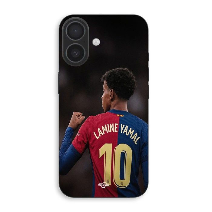 Coque de téléphone - MANIACASE - Iphone 16 - Silicone - Souple - FC Barcelone
