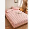 Thicken Quilted Mattress Cover Non-slip Three-layer Structure Brushed Cotton Bedspread On The Bed Queen King Size Sheet