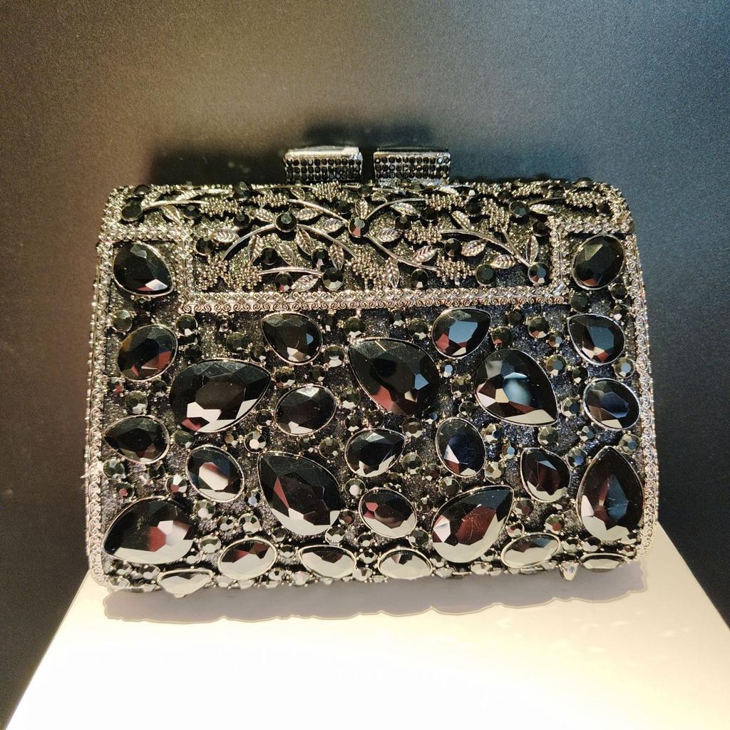 Diamond-encrusted dinner bag banquet diamond clutch bag shoulder messenger women's bag