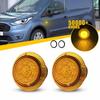 2x LED Front Bumper Side Marker Light For 10-21 Ford Transit Connect White EXV
