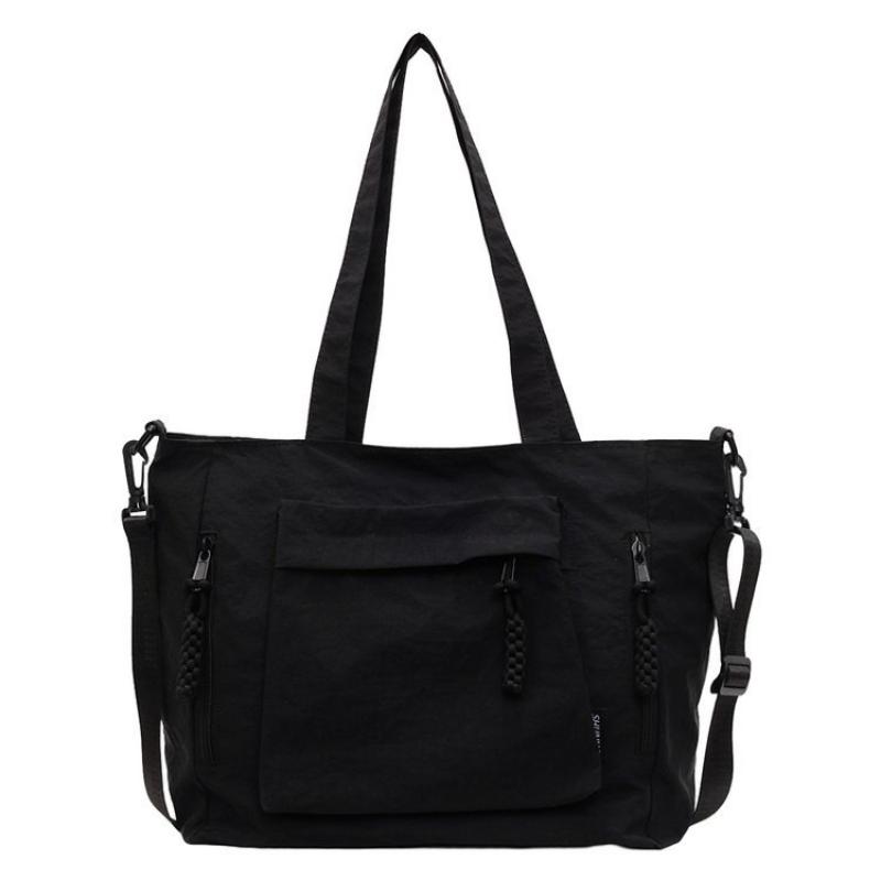 Fashion Casual Canvas Tote Bag Women's New Style Trendy All-match Large Capacity Underarm Bag Commuter Shoulder Bag