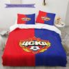 CSKA Moscow Pattern Bedding Set Quilt Cover Pillowcase Home Decor Gift (1 * duvet cover + 2 * pillowcase, without core)
