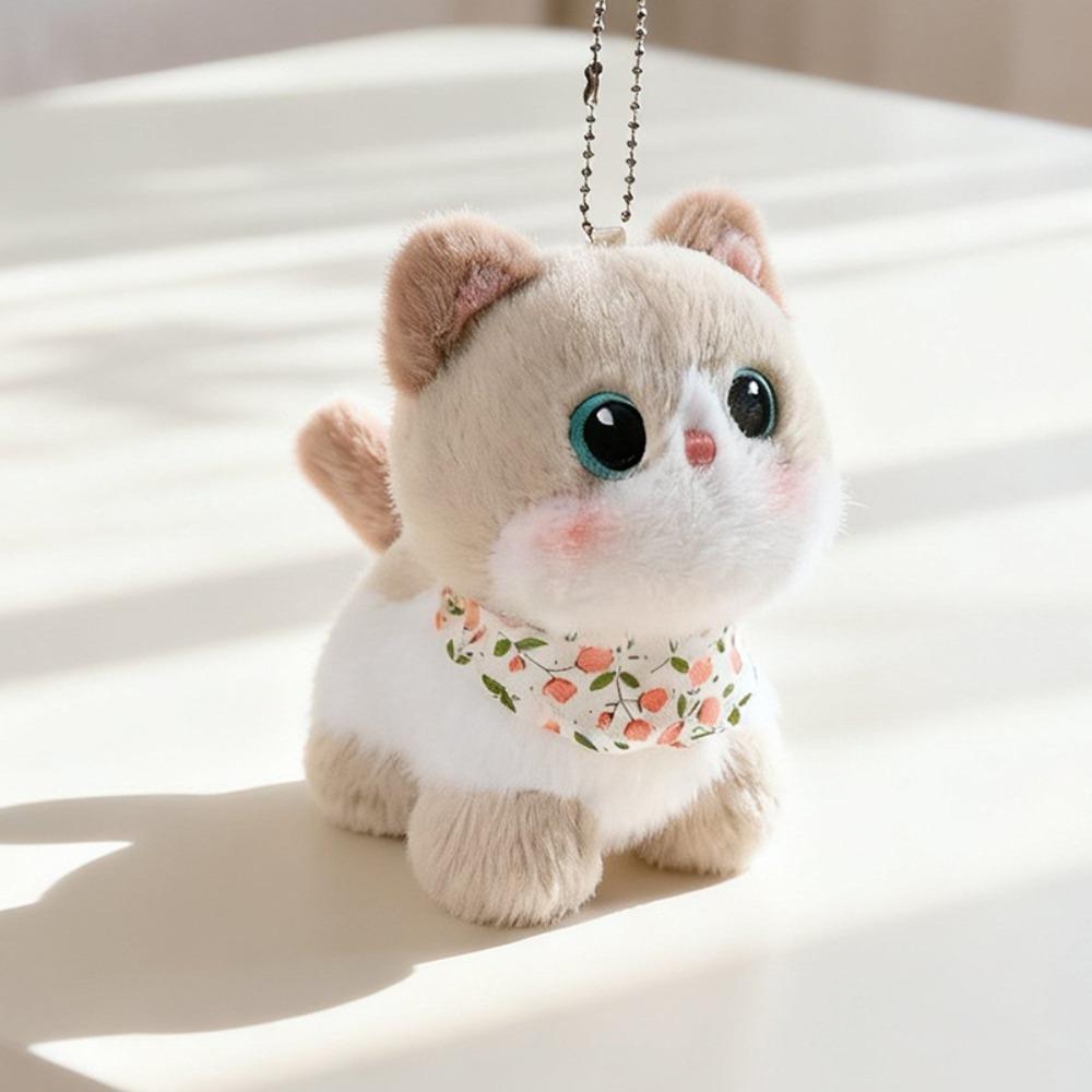 Super Soft Cat Stuffed Plushies Doll 13cm Kitty Plush Keychain Cat Animal Stuffed Toy Home Decor