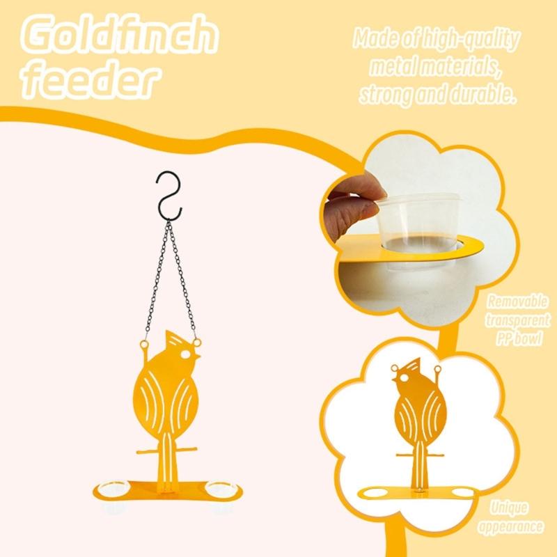 Outdoor Bird Feeder Cup with Perch Spacious Design for Multiple Bird Species Attraction